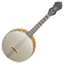 Instrumento de banjo U+1FA95