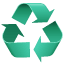 Emoji reciclagem U+267B