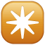 Emoji estrela de oito pontas U+2734