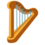 Emoji de harpa U+1FA89 U+1FA89