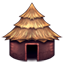 Emoji de cabana U+1F6D6
