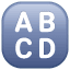 Botão ABCD U+1F520