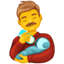 Emoji de homem alimentando bebê U+1F468 U+1F37C