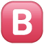 Símbolo do botão B U+1F171
