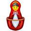 Emoji de bonecas Matryoshka U+1FA86