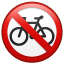 Proibido ciclista U+1F6B3