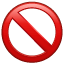 Emoji entrada proibida U+1F6AB