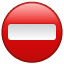 Emoji acesso negado U+26D4