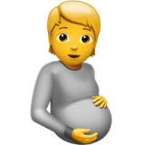 Emoticon de pessoa grávida U+1FAC4