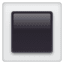 Tecla quadrada com borda branca U+1F533